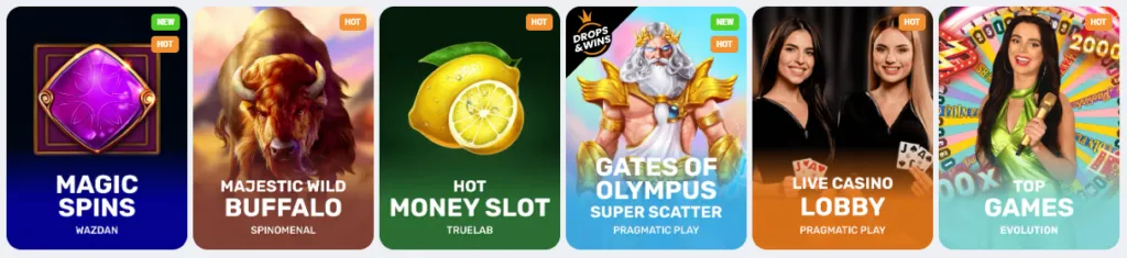 Spelaanbod bij Cookie Casino